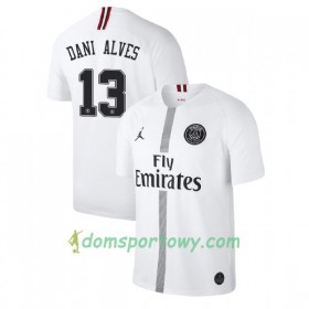Koszulka Paris Saint-Germain Dani Alves 13 Jodan Biały Trzeci Koszulki Piłkarskie 2018-2019 Krótki Rękaw